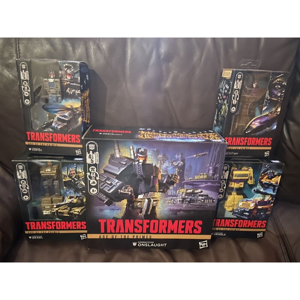 Transformers Age Of The Primes Bruticus Combaticons Combiner Complete Set Of 5!